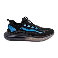 Buty sportowe męskie - Buty Sportowe Męskie HI-POLY System Big Star NN174450 Czarne - miniaturka - grafika 1