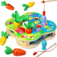 Łamigłówki - Łowienie Rybek Gra Logiczna Zręcznościowa Marchewki Jhtoy-554 - miniaturka - grafika 1