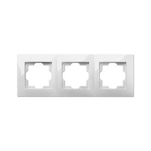 LEDart ELEKTRO - PLAST potrójna CARLA biały ELEKTRO - PLAST - Wyłączniki światła i elektryczne - miniaturka - grafika 1