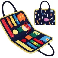 Zabawki kreatywne - Tablica manipulacyjna, sensoryczna granatowa z rączką 7720 Norimpex - miniaturka - grafika 1