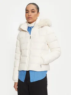Tommy Hilfiger Kurtka puchowa WW0WW43520 Écru Regular Fit - Kurtki damskie - miniaturka - grafika 1