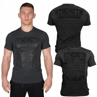 Beltor Koszulka Męska Strength T-shirt Sportowy Rozmiar L Slim Bawełna - Koszulki męskie - miniaturka - grafika 1
