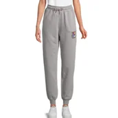 Spodnie damskie - Spodnie dresowe Fila Bex High Waist młodzieżowe szare-158 - miniaturka - grafika 1