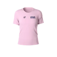 Koszulki sportowe damskie - COMPRESSPORT Koszulka biegowa damska z krótkim rękawem TRAINING T-SHIRT UTMB 2025 roseate - miniaturka - grafika 1