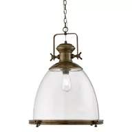 Lampy sufitowe - Industrial lampa wisząca 1-punktowa antyczny mosiądz 6659 - miniaturka - grafika 1