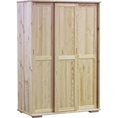 Szafy - Szafa z Drzwiami Przesuwnymi 120 Modern Meble Doktór Bejca Brązowy - miniaturka - grafika 1