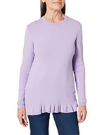 Koszule damskie - NA-KD Knitted Long Sleeve Top Koszula damska, Jasnofioletowy, M - miniaturka - grafika 1