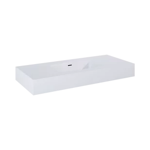 ELITA DIMPLE 100 UMYWALKA MARMUR WHITE MATT 168860 - Umywalki - miniaturka - grafika 1