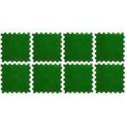 Akcesoria do basenów - Mata piankowa puzzle 8 elementów 50 x 50 cm wzór trawy 131969A - miniaturka - grafika 1