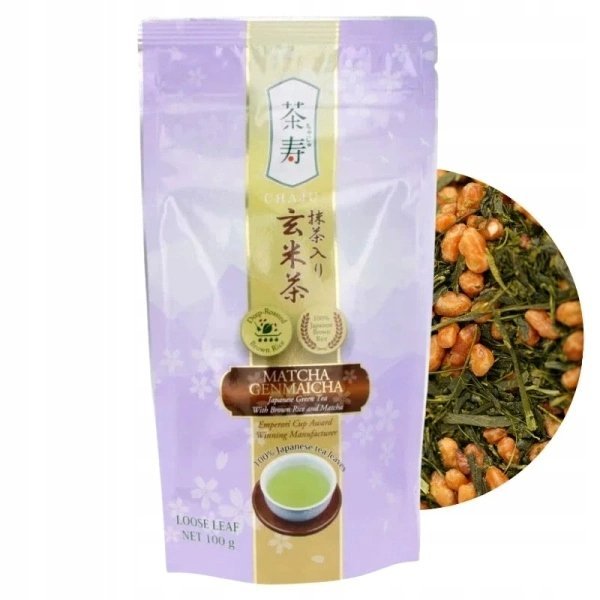 Japońska zielona herbata Matcha Genmaicha Chaju 100g