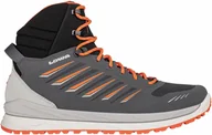 Buty trekkingowe męskie - Buty trekkingowe męskie Lowa Axos GTX Mid gore-tex graphit/flame wodoodporne (310844 7952) - miniaturka - grafika 1