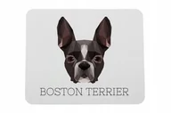 Podkładki pod mysz - Boston Terrier geometryczny Podkładka pod mysz - miniaturka - grafika 1