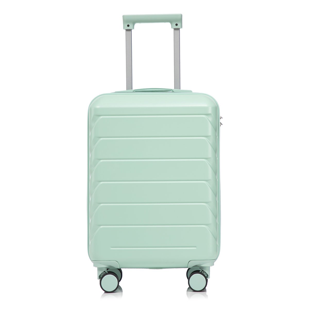 14„/19” 2-częściowy zestaw walizek ABS z zamkiem szyfrowym i kosmetyczką 14