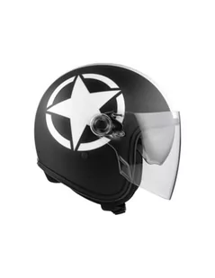 PREMIER HELM VANGARDE STAR 9 BM, czarny/biały, L - Kaski motocyklowe - miniaturka - grafika 1