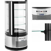 Szafy i witryny chłodnicze - Witryna chłodnicza - 102 l - 4 poziomy - czarno-srebrna - Royal Catering RCWS-48-B - miniaturka - grafika 1