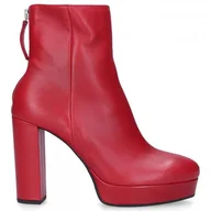 Botki damskie - Vic Matié Botki czerwone NIZZA - miniaturka - grafika 1