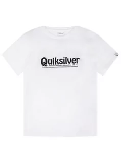 Koszulki i topy damskie - Quiksilver T-Shirt New Slang EQBZT04143 Biały Regular Fit - grafika 1