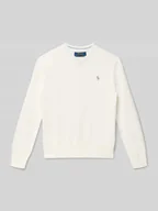 Swetry dla chłopców - Sweter o kroju regular fit z czystej bawełny - miniaturka - grafika 1