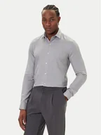 Koszule męskie - Calvin Klein Koszula LV019EU066 Szary Slim Fit - miniaturka - grafika 1