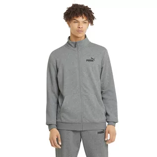 Bluzy męskie - Puma Bluza Męska Ess Track Jacket Gray 586696 03 Xxl - grafika 1