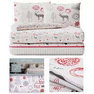 Pościel - AmeliaHome Pościel flanelowa 200x220 + poszewki /AH/SNUG/SIL/2022 - miniaturka - grafika 1