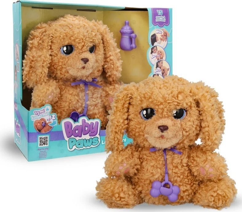 Baby Paws Baby Paws Interactive Puppy - Labradoodle 25 cm