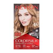 Farby do włosów i szampony koloryzujące - Revlon Colorsilk Beautiful Color farba do włosów Farba do włosów 59,1 ml + aktywator 59,1 ml+ odżywka 11,8 ml + rękawiczki dla kobiet 61 Dark Blonde - miniaturka - grafika 1
