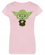 Koszulki i topy damskie - T-Shirt damski nadruk fun art zielony YODA r.S - miniaturka - grafika 1