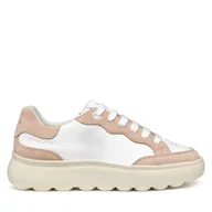 Sneakersy damskie - Sneakersy Geox D Spherica Ec4.1 D55TCA 08522 C1Z8Z Biały - miniaturka - grafika 1