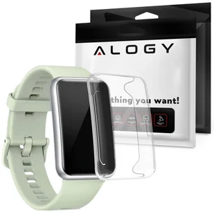 Etui silikonowe TPU nakładka Alogy do Huawei Watch Fit 2 2022 Przezroczyste - Akcesoria do smartwatchy - miniaturka - grafika 1