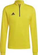 Bluzy męskie - Adidas Bluza męska adidas Entrada 22 Training Top żółta HI2128 2XL - miniaturka - grafika 1