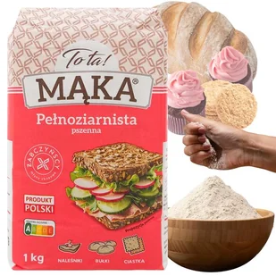 ToTa! Mąka pszenna pełnoziarnista 1 kg - Mąka - miniaturka - grafika 1