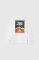 Bluzki dla chłopców - Vans longsleeve bawełniany dziecięcy PRINT BOX 2.0 LS BOYS kolor biały z nadrukiem - miniaturka - grafika 1