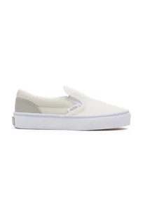 Vans tenisówki dziecięce UY Classic Slip-On kolor beżowy - Buty dla chłopców - miniaturka - grafika 1