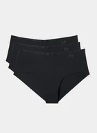Bielizna sportowa damska - Figi Under Armour Pure Stretch Hipster (zestaw 3 par) - black - miniaturka - grafika 1
