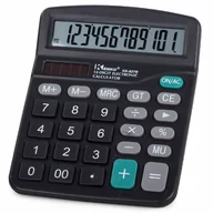 Kalkulatory - Kalkulator Biurowy 12 Cyfr Szkolny Procent Duży - miniaturka - grafika 1