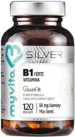 Witaminy i minerały - MyVita Witamiana B1 Tiamina 50mg 120 kapsułek vege 68 g Silver Pure - miniaturka - grafika 1