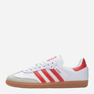 Tenisówki damskie do kostki adidas Originals Samba OG W IF6513 40 (6.5UK) Biały/Czerwony (4066765920966) - Trampki damskie - miniaturka - grafika 1