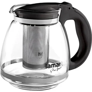 Lamart Lamart Dzbanek z zaparzaczem LT7027 czarny 1,5L LT7027 - Dzbanki i imbryki - miniaturka - grafika 1