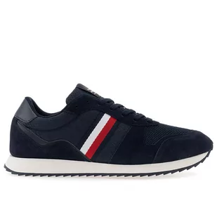 Buty Tommy Hilfiger Runner Evo Mix FM0FM04699-DW5 - granatowe - Buty sportowe męskie - miniaturka - grafika 1