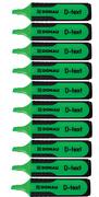 Zakreślacze - Donau Zakreślacz D-Text Zielony 10 sztuk - miniaturka - grafika 1