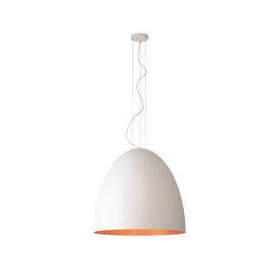 Nowoczesna lampa wisząca Egg 10325 Nowodvorski do przedpokoju biała - Lampy sufitowe - miniaturka - grafika 1
