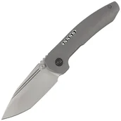 Noże - Nóż składany WE Knife Trogon Gray Titanium, Silver Bead Blasted CPM 20CV by Brian Brown (WE22002-1) - miniaturka - grafika 1