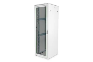Digitus Szafa sieciowa stojąca Unique 19" 47U rack 800x800, drzwi przód szyba, szary, 800kg - Szafy rack - miniaturka - grafika 1