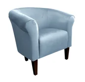 Fotele - ATOS Fotel Milo BL06 nogi 20 venge szary błękit - miniaturka - grafika 1