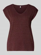 Bluzki damskie - Bluzka o kroju regular fit z mieszanki wiskozy model ‘BILLO’ - miniaturka - grafika 1