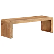 Szafki RTV - Stojak pod TV, 110x33x33 cm, lite drewno akacjowe Lumarko! - miniaturka - grafika 1
