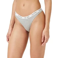 Majtki damskie - Calvin Klein panie Stringi, Szary S, Number of Items If Any - miniaturka - grafika 1