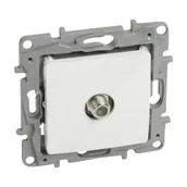 Gniazdka elektryczne - Legrand Gniazdo antenowe TYP F-F końcowe NILOE 2 Biały 764549 - miniaturka - grafika 1