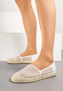 Białe Espadryle z Siateczki na Plecionej Podeszwie Setolena - Espadryle damskie - miniaturka - grafika 1